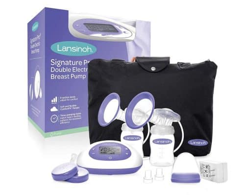 Lansinoh Signature Pro® Double Electric Breast Pump with Tote Bag